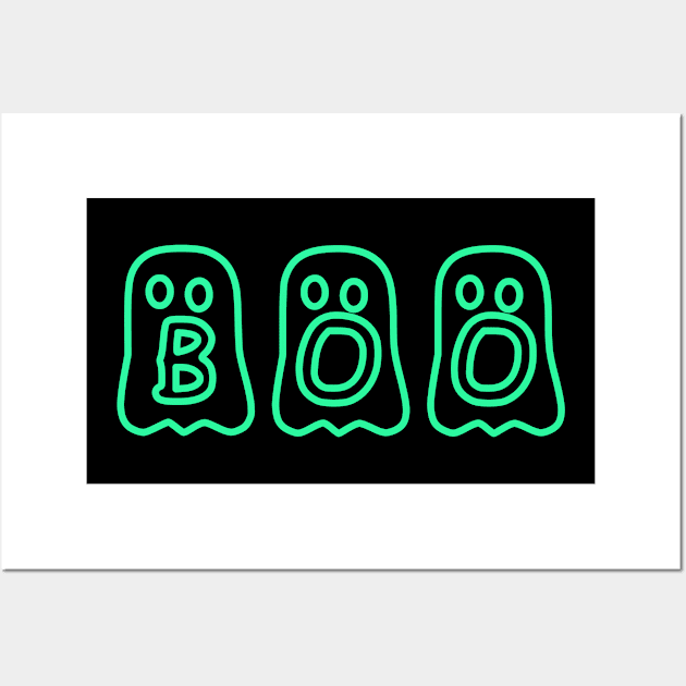 Neon Ghosts Wall Art by yayor